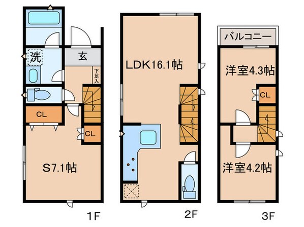 Kolet府中白糸台♯03の物件間取画像